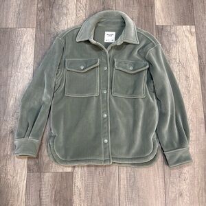 Abercrombie & Fitch Green Corduroy Jacket
